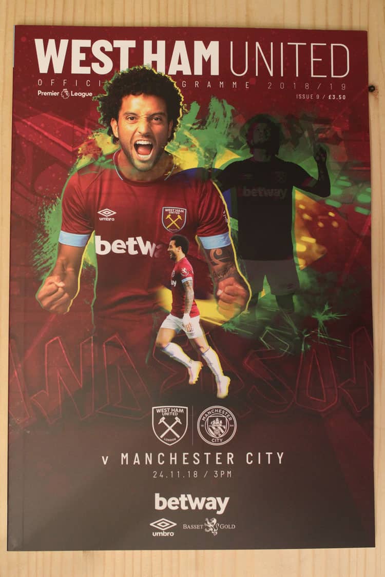 West Ham United FC v Manchester City FC